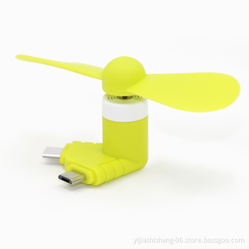 Yijiashishang 2 in 1 Mini USB Portable Mobile Phone Fan Flexible Super Phone Fan